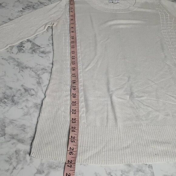 Liz Lange Maternity White Longsleeve Sweater - Picture 9 of 15